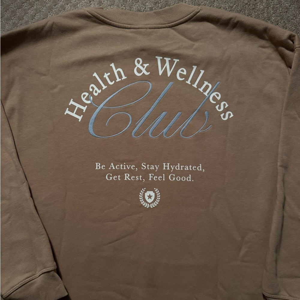 Health & Wellness Club Tan Woman's Sweatshirt